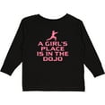 thumbnail image 3 of Inktastic Girls Cute Karate Martial Arts Girls Long Sleeve Toddler T-Shirt, 3 of 5