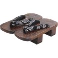 thumbnail image 1 of KAIYANG Zapatillas de madera japonesas Geta para hombre, zuecos, chanclas, sandalias, zapatos, estilo 1 de 40 pies, talla 5, estilo 5, 1 of 5