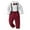 czb# Red10004, variant on CUZIBR Toddler Boy Clothes Christmas Baby Boy Clothes Baby Plaid Shirt Suspender Pants Sets Outfits Soft Dailywear For Child