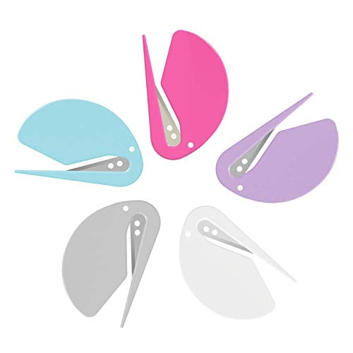Letter Openers Envelope Slitters, Plastic with Blade Paper Knife