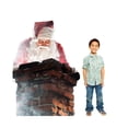 thumbnail image 3 of Lifesize Santa in Chimney Cardboard Cutout Standup, 3 of 3