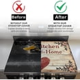 thumbnail image 6 of Stove Top Cover for Electric Stove, 20x28 Inch Polyester Glass Cooktop Protector with The Kitchen is My Happy Place Heart Design, for Kitchen Decor & Daily Use, 6 of 7