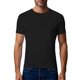 thumbnail image 4 of Ceisia Men's Solid Color Quick-Dry Mesh Crew Neck T-Shirt for Running & Fitness Black XL Gifts, 4 of 7