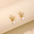 thumbnail image 5 of DESIGNICE Seashell Starfish Earrings Beach Jewelry for Women Pearl Drop Shell Earrings Ocean Beachy Fashion Accessories Womens Summer Outfits Tropical Vacation Outfits, 5 of 7