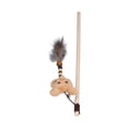 thumbnail image 3 of Poste de Madera Palo de Gato Divertido Ratón de Dibujos Animados Lindo Vocalizar Juguetes Interactivos de Plumas de Gato con Campanas ANGGREK Otros, 3 of 8