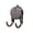 Grey, variant on Shower Suction Cup Double Hooks - Cream White - Retractable No-Drill Hanger for Bathroom, Kitchen & Shower, Towel & Robe Organizer (1pc)