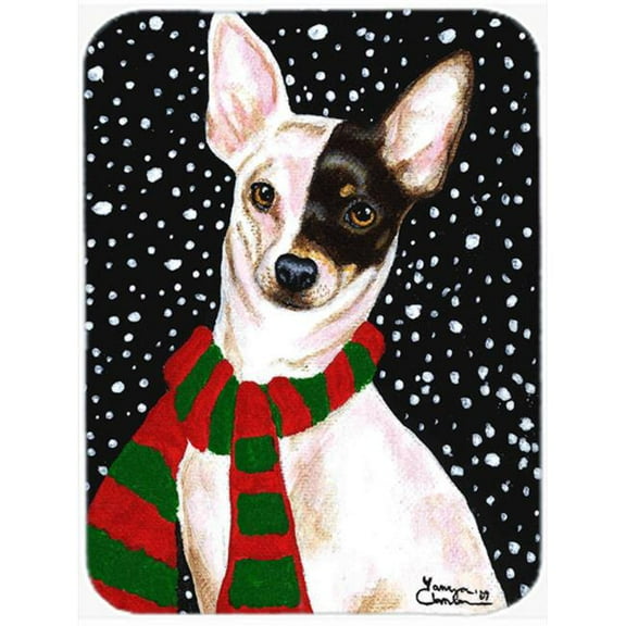 Carolines Treasures Snowy Chihuahua Mouse Pad- Hot Pad or Trivet