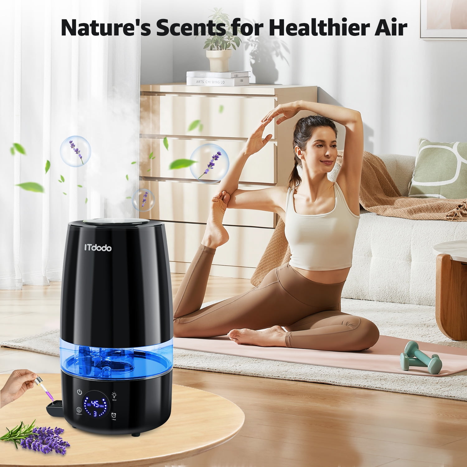 ITdodo 4.5L Top Fill Humidifier with Auto Humidity Control photo 7