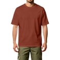 thumbnail image 2 of HAJWOH Mens Solid Color T-Shirts Short Sleeve Cotton Crew Neck Lightweight Moisture Wicking Casual Soft Basic Plain Tee Shirts, 2 of 4