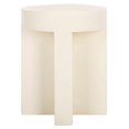 thumbnail image 2 of Safavieh Aldrich Modern Magnesium Oxide Round End Table, White, 2 of 8