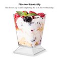 thumbnail image 3 of Kearding 50X taza de postre taza de Parfait suministros para el hogar diseño de tapa a prueba de polvo transparente tazas de pudín contenedor Teteras, 3 of 6