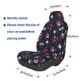 thumbnail image 3 of Wukai Vintage Rose Full Set Car Seat Covers with Soft Padding Universal Auto Front Seats Protector and Cushion Mat, 3 of 5