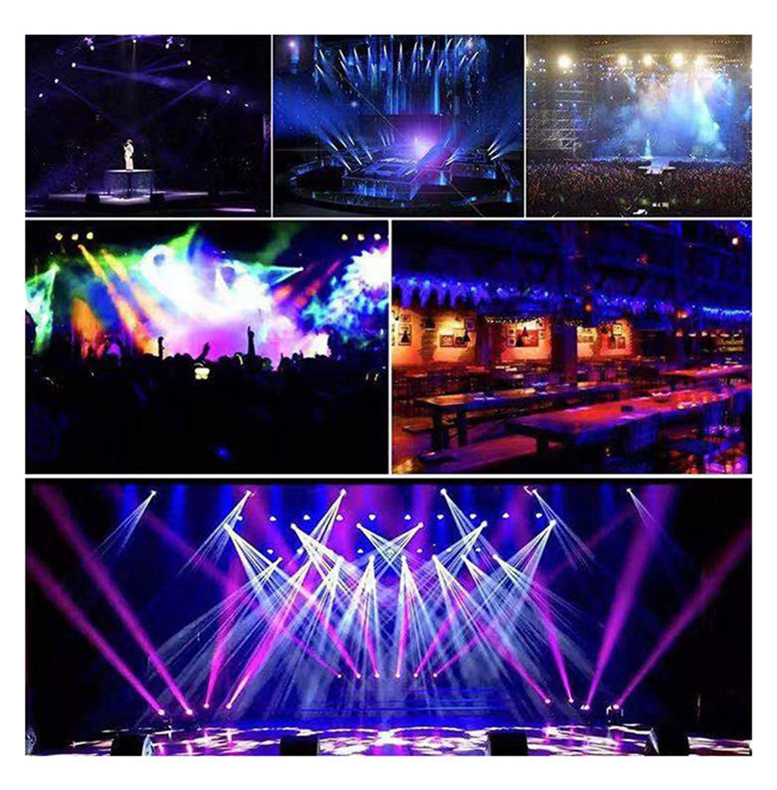 54 LED Par Light 7 Colors Sound Control RGBW DMX 512 DJ Disco Stage Lights KTV Christmas Bar Club Wedding Birthday Party Show