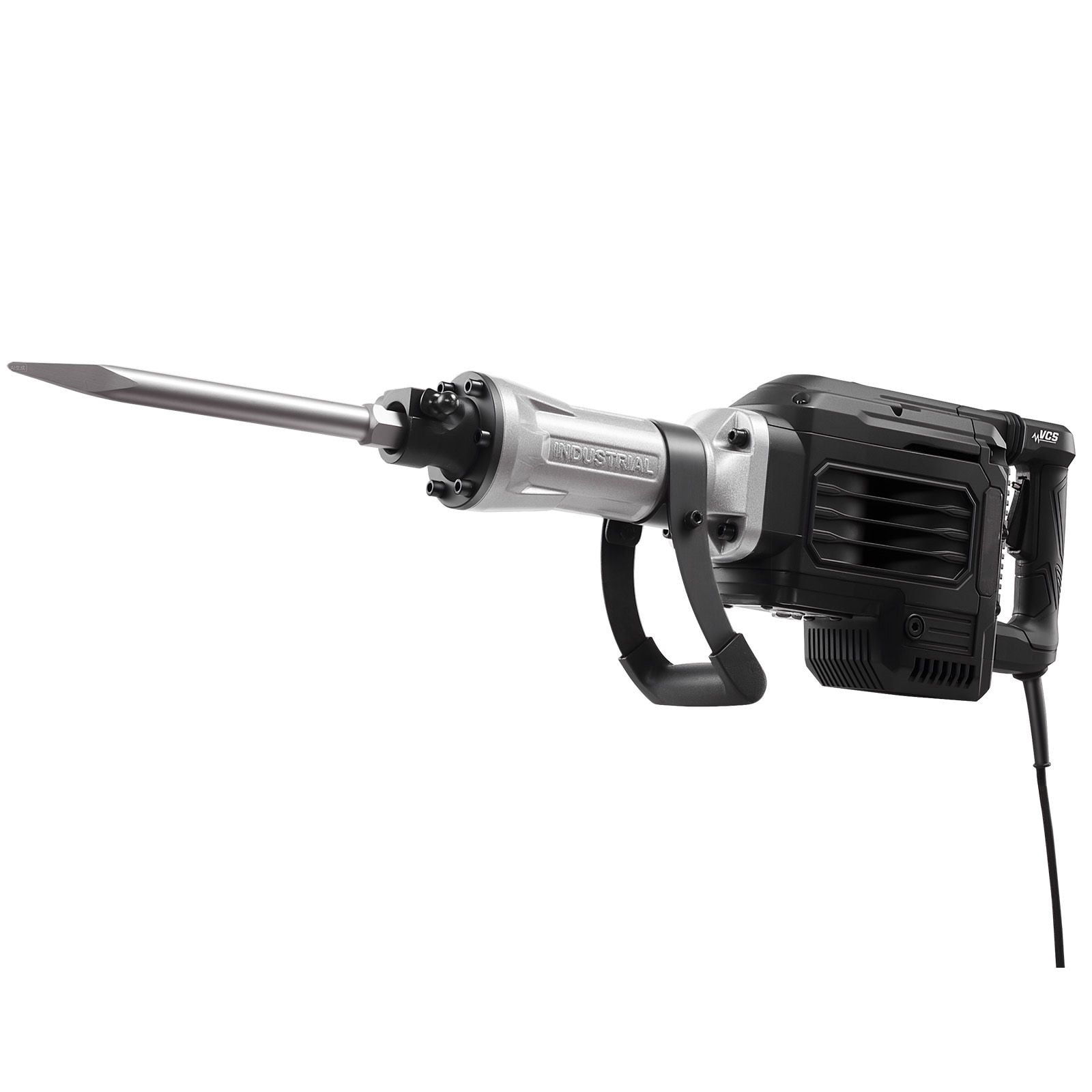 Dranite 3000W Powerful Electric Jack Hammer, 1700 BPM Concrete Breaker with Point Chisel, Carrying Case, Gloves, Goggles, for Concrete, Wall, Brick, Tile and Foundation