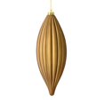 thumbnail image 1 of Vickerman M183276M 8 in. Mocha Matte Line Finial Ornament  4 per Bag, 1 of 3