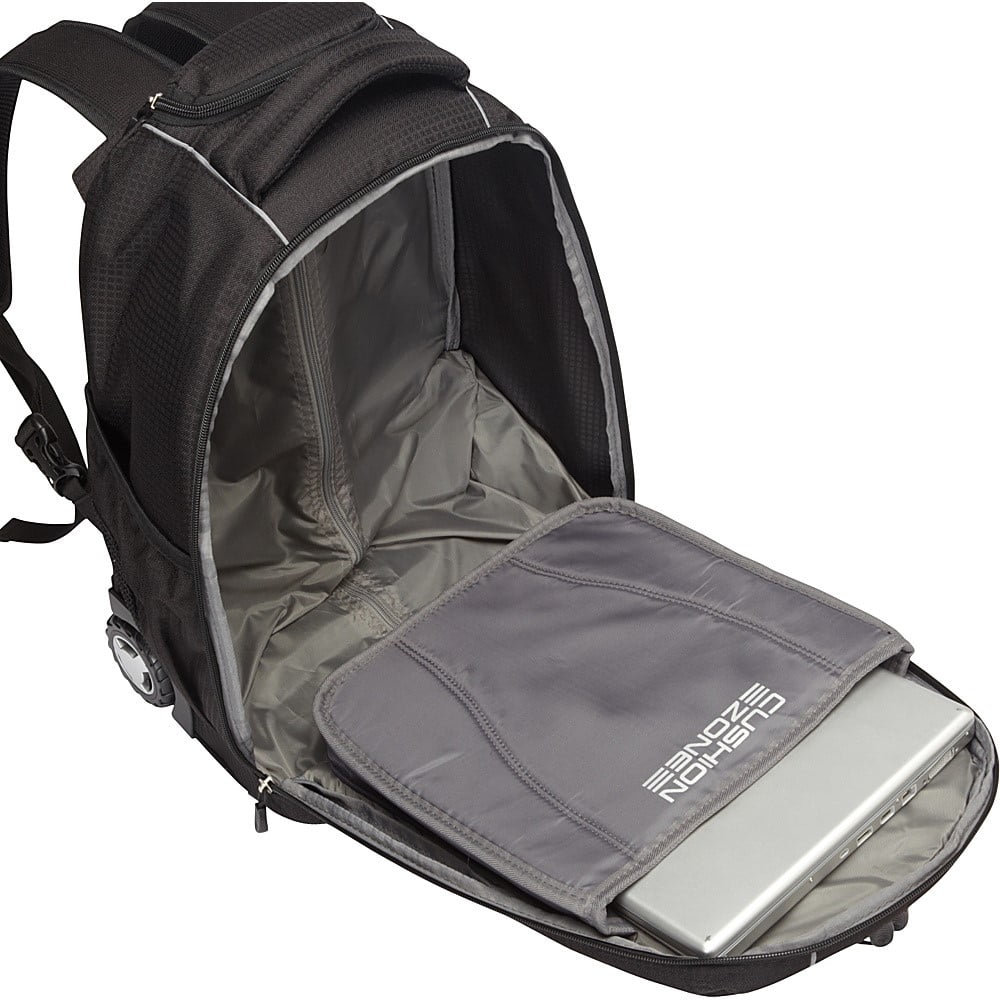 high sierra freewheel rolling backpack