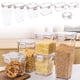 thumbnail image 1 of Conjunto de recipientes herméticos para almacenamiento de alimentos de 5 - Plástico sin BPA, organización cuadrada de despensa transparente para harina, arroz, pasta y aperitivos, recipientes, 1 of 3