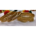 thumbnail image 2 of Efulgenz Traditional Wedding Bridal Indian Bangle Set Gold Tone Bracelet Bangle Jewelry for Women (6 Pcs) Size 2.4, 2 of 8