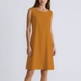 thumbnail image 1 of Ovzne Robes d'Été pour Femmes 2025 Robe d'Été Sans Manches Décontractée Couleur Unie Col Rond Grande Taille Maxi Robe en Liquidation, 1 of 6