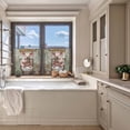 thumbnail image 5 of Bathroom Pig Sheer Curtains 54 Inches Length 2 Panels Set, Window Sheer Curtains for Living Room/Bedroom, Toilet Animals Vintage Light Filtering Rod Pocket Curtain 52'' x 54'' x 2, 5 of 7