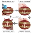 thumbnail image 2 of FMSHPON Nautical Themed Ship Anchor on Vintage Wooden Boards Set of 8 Round Coaster for Drinks, Absorbent Ceramic Stone Coasters Cup Mat with Cork Base for Home Kitchen Room Coffee Table Bar Decor, 2 of 6