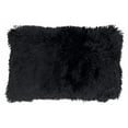 thumbnail image 5 of Fennco Styles Classic Faux Fur Decorative Throw Pillow Cover 12 x 20 Inch - Black Plush Cushion Case for Home, Couch, Living Room, Office and Holiday Décor, 5 of 6