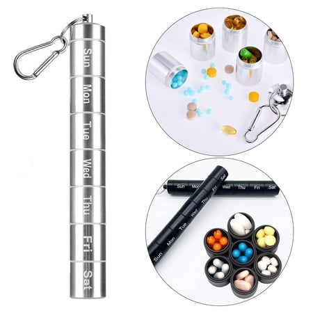 Weekly Box Organizer Bottle Case Compartments Waterproof Tube Container ...