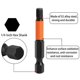 thumbnail image 4 of 10PCS Hex Screwdriver Bit Set 50mm H1.5 TS2 Steel Magnetic Drill Bit for Screwdrivers Electric Drill, 4 of 5