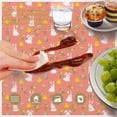 thumbnail image 6 of Easter and Eggs Coral Pattern Round Tablecloth 60", Wrinkle-Resistant Wipeable Cover for Kitchen, Dining, Picnic & Patio, 6 of 6