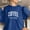 Blue, variant on COFFEE WEATHER Womens Crewneck Sweatshirt Casual Long Sleeve Pullover Tops Lightweight Loose Workout Shirts
