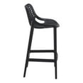 thumbnail image 5 of Home Square Polypropylene Patio Bar Stool in Black - Set of 2, 5 of 13