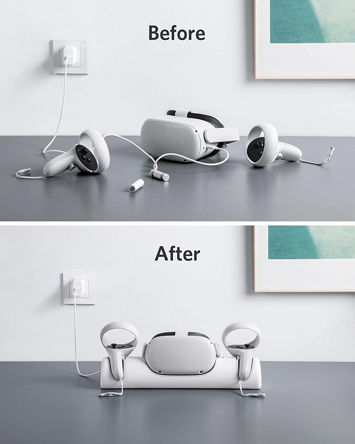 ヘッドホン  Quest 2 128GB & Anker charging dog ヘッドホン Quest 2 128GB & Anker charging dog ヘッドホン