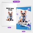 thumbnail image 2 of Happy Father's Day Best Chinese Crested Cool Dad Ever 5x7in Folded Greeting Card Dog Lover Single Note Card with Envelope - 12007, 2 of 5