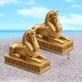 thumbnail image 1 of 2x estatuas de esfinge escultura s mitología faraón colección de piezas escritorio coleccionable para dormitorio oficina Soledad Estatuilla egipcia, 1 of 7