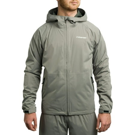 Whitewater Fishing Men's Packable Rain Jacket Rain Gear for Men (Steel Grey Large)