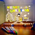 thumbnail image 3 of 2X Tablero de Dibujo Luminoso Acrílico con LED para Niños, Juguete Antiarañazos, Borrable, Ajustable, con Letras, Mensajes, Notas, Regalo de Cumpleaños, 3 of 5