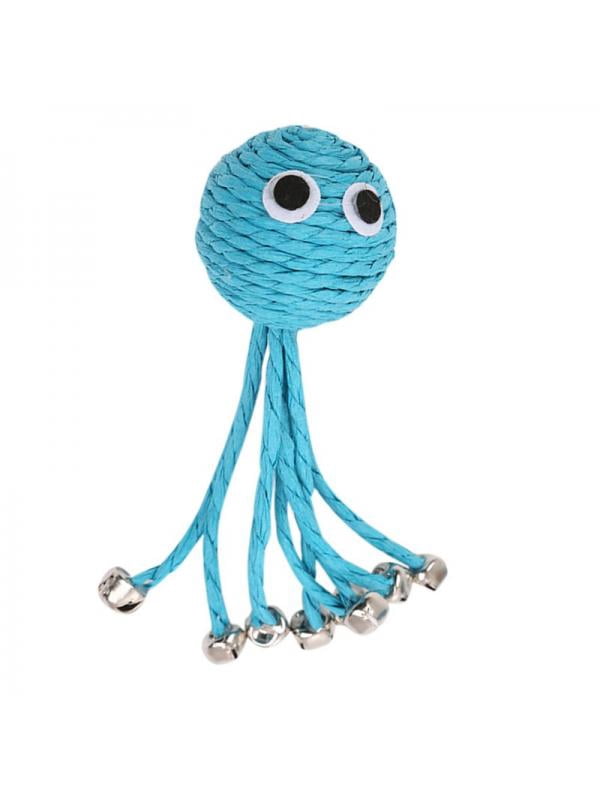 blue octopus dog toy