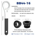 thumbnail image 2 of Bike Bottom Bracket Tool for 44 OD 16 Notch, Cr-V Steel + Ni-Cr Plating 1/2” Driver Bicycle Bottom Bracket Bearing Install Removal Tool for OD 44mm 16 Notch Compatible with BB51/BB52/BB70/BB71/RS500, 2 of 6