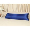 thumbnail image 6 of Unique Bargains Satin Pillow Cases Set of 2 Cooling Pillow Covers Navy Blue, 6 of 8