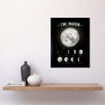 thumbnail image 4 of Phases Of The Moon Lunar Mystic Witchy Wicca Aesthetic Celestial Phases Moon Poster Bedroom Decor Art Print Black Framed Poster Wall Decor 12x16 inch, 4 of 5