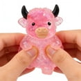 thumbnail image 2 of Cute Highland Cow Stress Ball Big Horns Fidget Toy Slow Rising Silicone Sensory Fidget for Desk Office Stress Relief Pink Gift, 2 of 6