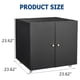 thumbnail image 2 of Mobile printer stand con almacenamiento: negra 236 metal gabinete on wheels, file estante para oficina en casa & 3d printers, 2 of 6