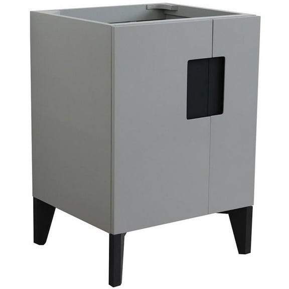 Kolb 24" Single Sink Solid Wood Vanity in Light Gray (Cabinet Only)