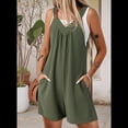 thumbnail image 3 of Overol de Punto Liso con Bolsillos Laterales para Mujer, Color Verde , Talla XXL, 3 of 9