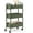 Army, variant on 3-Tier Delicate Compact Rolling Metal Storage Organizer - Mobile Utility Cart Kitchen/Under Desk Cart with Caster Wheels - Turq (15.35" X 10.24" X 26.8"H)