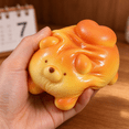 thumbnail image 2 of Toast Bread Squishy Toy, Golden Cute Animal Shaped Bread Stress Ball, Slow Rising Squeeze Fidget Toy, Anxiety Relief Stress Relief Sensory Toy for Adults, Bakery Desk Decor Christmas Gift, 2 of 3