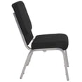 thumbnail image 3 of Flash Furniture Hercules Series Black Fabric Stacking Church Chair, 3 of 9