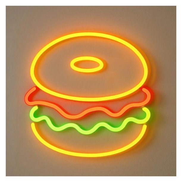 Letrero De Neón Con Forma De Bagel, Regulable, Decorativo Para Panaderías, Cafeterías Y Restaurantes,43cm