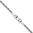 thumbnail image 4 of Auriga Fine Jewelry 10K White Gold 2 mm Diamond-cut Quadruple Rope Chain Necklace for Women 26", 4 of 8