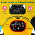 thumbnail image 4 of Moto Eléctrica Amarilla Con Luz Y Claxon Little Monkey, 4 of 7